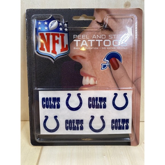 NFL Football Face Temporary Tattoo Pick your team! Peel and Stick NFL brand - Picture 4 of 11